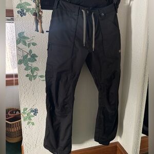 Burton Black Dry Ride Poacher Ski Snowboard Cargo Pants XL